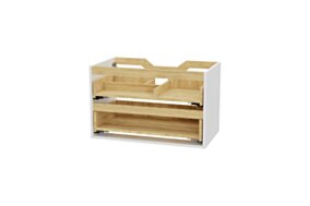 Excellent Tuto 2.0 korpus szafki 80 cm, 2 szuflady MLEX.2172.800.WHBL