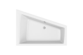 Excellent Wanna Sfera Maxi Slim narożna 180x130 cm prawa biały połysk WAEX.SMP18WHS