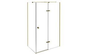 BESCO PMD Kabina prysznicowa prostokątna lewa PIXA GOLD 100x90 Prawa BE-PPP-109-195G