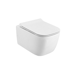 Excellent Doto S 49 miska WC 49 cm wisząca bezrantowa z deską wolnoopadającą, biały połysk CEEX.1609.495.WH