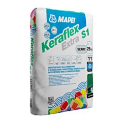 WYPRZEDAŻ - MAPEI KLEJ KERAFLEX EXTRA S1 SZARY 25 KG MAPEI1194325PL