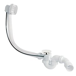 MCALPINE Syfon wannowy autom.z odej. 40/50mm,z mech. autom.ABS BIAŁY SYF-HC31M-WH