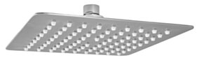 FERRO Deszczownia kwadratowa 20cm metalowa ,chrom SLIM FE-DSN04