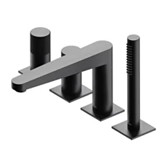 Omnires CONTOUR bateria wannowa 4-otworowa, antracyt szczotkowany CT8032AT
