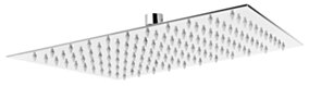 FERRO Deszczownica kwadratowa Slim, 30cm, metal, chrom FE-DSN08