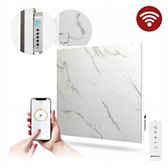 Ceramiczny panel grzewczy 500W Z WIFI-BIAŁY MARMUR 5219