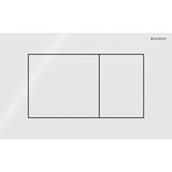 GEBERIT Przycisk Geberit Sigma40, przedni, szkło białe, prostokątny GEB-115.629.SI.1