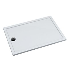 Schedline Brodzik akrylowy Sharper 90x110x4,5 cm, prostokątny z odpływem na krótszym boku, Gwarancja 7 lat