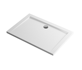 Excellent Forma brodzik prostokątny 100x80 cm niski, biały połysk BREX.FOR108WHN