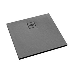 Schedline Brodzik kompozytowy Stabilsound Plus® Protos Grey Stone 100x100x3,5 cm, kwadratowy, Gwarancja 15 lat