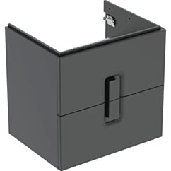 KOŁO Szafka podumyw.60cm z 2 szufl.czarny mat TWINS FKT-89494000