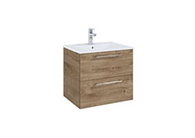 ROCA ROMA Szafka łazienkowa 60 cm z 2 szufladami, do kompletacji z umywalką Hebe, dąb Canela(nr elita 169130 ) CR-A857949808