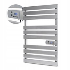 GRZEJNIK ŁAZIENKOWY SREBRNY elektryczny MOC 500W 3512