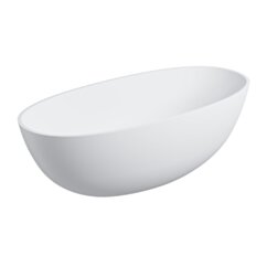 Omnires SHELL M+ wanna wolnostojąca, 160 x 75 cm, biały mat SHELLWWBM