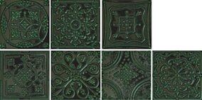 Tubądzin PTD Tinta green 14.8x14.8x0.8 (34) DS-01-235-0148-0148-1-016
