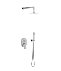 Excellent Glad zestaw prysznicowo-wannowy podtynkowy z deszczownicą 20 cm, 2 funkcyjny, chrom ARNL.SET.1145CR