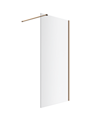Excellent Vidoq walk-in ścianka prysznicowa prosta 90x200 cm, powłoka Clean Control, miedziany szczotkowany KAEX.1506.900.LP.CB