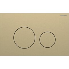 GEBERIT Przycisk Geberit Sigma40, przedni, stal nierdzewna mosiądz, okrągły GEB-115.628.QF.1