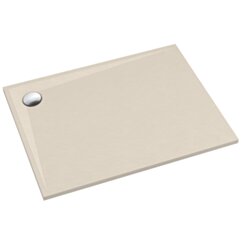Schedline Brodzik kompozytowy Stabilsound Plus® Libra Cashmere Stone 90x100x3 cm, prostokątny, Gwarancja 15 lat