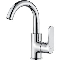Kuchinox DIMA Bateria umywalkowa stojąca z ruchomą wylewką U chrom BQD_028D