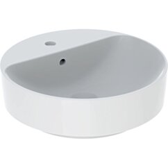 GEBERIT Geberit Variform Umywalka stawiana na blat, okrągła, D45cm, H15.8cm, z przelewem, z otworem na bater KOŁO 500.769.01.6 GEB-500.769.01.2