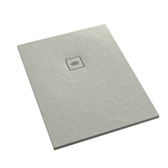 Schedline Brodzik kompozytowy Stabilsound Plus® Protos Cement Stone 80x180x4 cm, prostokątny, Gwarancja 15 lat
