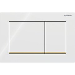 GEBERIT Przycisk WC Omega20  biały-złoty-biały prostokątny GEB-115.080.KK.1