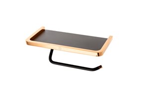 Fdesign Uchwyt na papier toaletowy z półką FD6-MRD10-25