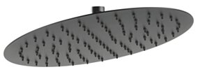 FERRO Głowica talerzowa Slim 30 cm czarna FE-DSN07BL