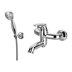 Omnires ART DECO bateria wannowa z zestawem prysznicowym, chrom połysk AD5131CR