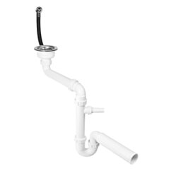 MCALPINE Syfon zlew.jednokom.przelew okrągły,spust 3,5" pod.pralki SYF-HC7SSK1-POL1-25