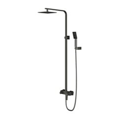 Omnires PARMA system prysznicowy natynkowy, grafit szczotkowany PM7444GR