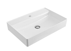 Excellent Rima 2.0 umywalka nablatowa 60x40 cm prostokątna z otworem na baterię, biały połysk CEEX.4901.600.WH