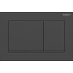 GEBERIT Przycisk uruchamiający Geberit Omega20, przedni/górny, czarny mat-czarny-czarny mat, easy-to-clean prostokątny GEB-115.080.16.1