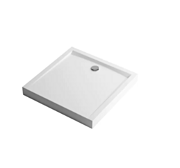 Excellent Forma Compact brodzik kwadratowy 80x80 cm wysoki, biały połysk BREX.FOR08WHC