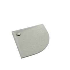 Schedline Brodzik kompozytowy Stabilsound Plus® Libra Cement Stone 90x90x3 cm R55, półokrągły, Gwarancja 15 lat