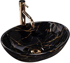 Rea UMYWALKA SOFIA MARBLE BLACK SHINY - NABLATOWA REA-U5611