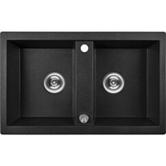 Laveo Zlewozmywak granitowy 78x48 cm Barbados SBB_720T