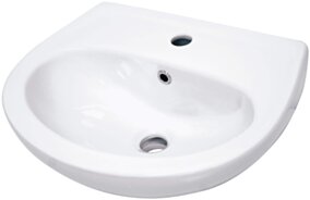 Deante Jasmin Umywalka ceramiczna ścienna z miejscem na baterię CDJ_6U4W