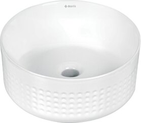 Deante Silia Hexa Umywalka ceramiczna nablatowa asymetryczna CDX_6U3S
