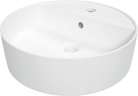 Deante Round Umywalka ceramiczna nablatowa z miejscem na baterię CGR_6U4B