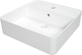 Deante Square Umywalka ceramiczna nablatowa z miejscem na baterię CGS_6U4B