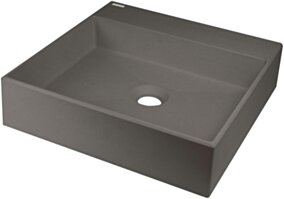 Deante Correo Umywalka granitowa nablatowa z miejscem na baterię - 400x400 mm CQR_TU4S