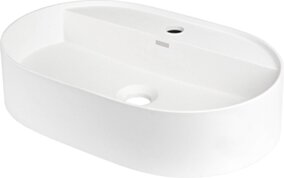 Deante Silia Umywalka granitowa nablatowa z miejscem na baterię - owalna CQS_AU6B