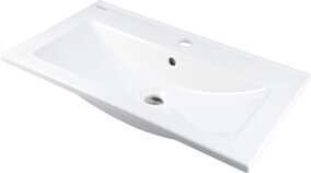 Deante Tubo Umywalka ceramiczna wpuszczana z miejscem na baterię CTU_636M
