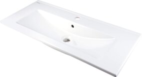 Deante Tubo Umywalka ceramiczna wpuszczana z miejscem na baterię CTU_638M