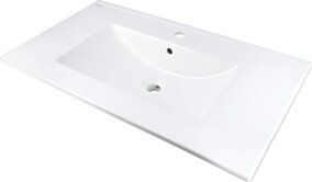Deante Tubo Umywalka ceramiczna wpuszczana z miejscem na baterię CTU_648M
