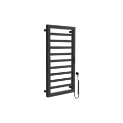 Excellent Brego Smart grzejnik łazienkowy elektryczny 91x50 cm, czarny mat GREX.BRS91.BL