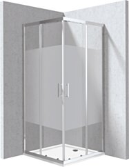 Deante Funkia Evo Kabina prysznicowa z brodzikiem kwadratowa 80x80 cm - wzór pas KYCP0E88P