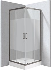 Deante Funkia Evo Kabina prysznicowa z brodzikiem kwadratowa 80x80 cm - wzór pas KYCZDE88P